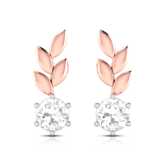 Jumpstart 0.50 Pointer Round Lab Grown Diamond Earrings
