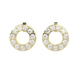 Diamond Circle Studs