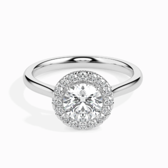 Round Halo 1.5ct Solitare Ring