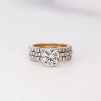 1ct Detachable Round Lab Diamond Ring