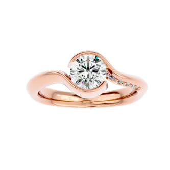 Golvend 50 Pointer Round Lab Diamond Ring