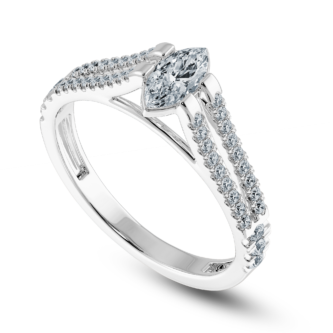 0.25 ct Marquise soliatire ring