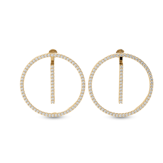 Long hoop earrings