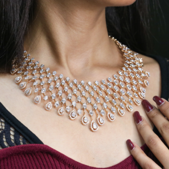 Duri Bridal Lab Diamond Necklace
