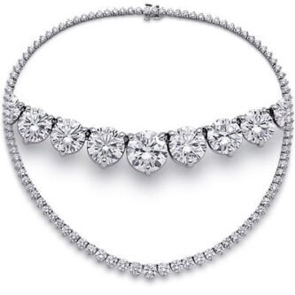 Dangling Classic Solitaire Lab Diamond Necklace