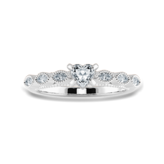 0.25 ct Heart soliatire ring