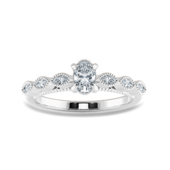 0.25 ct Oval soliatire ring