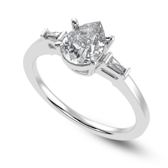 0.30 ct Pear soliatire ring