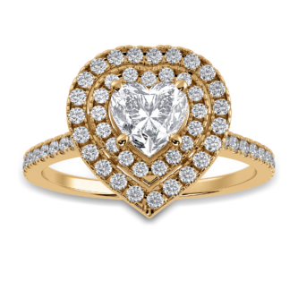 0.50 ct Heart soliatire ring