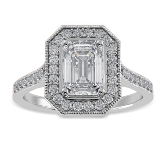 0.70 ct Emerald soliatire ring