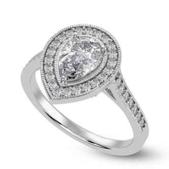 0.70 ct Pear soliatire ring