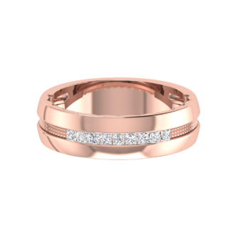 Princess cut eternity band