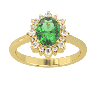 Emerald Oval Ring