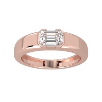 East West Emerald Ring