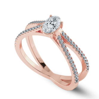 0.25 ct Oval soliatire ring