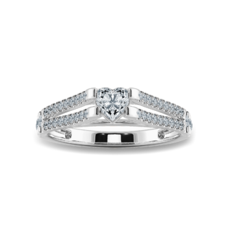 0.25 ct Heart soliatire ring