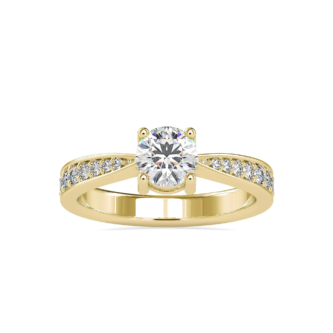 0.50ct Round lab diamond Ring