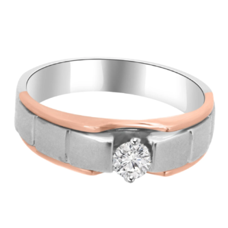 0.30 Pointer round Lab Diamond Men Ring