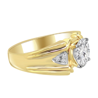 1 ct Round Lab Diamond Ring