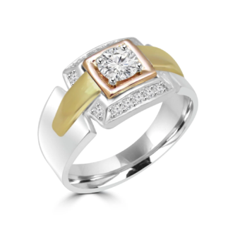 0.50 pointers Round Lab Diamond Ring