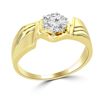1ct Round Lab Diamond Men Ring
