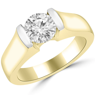 0.70 Pointer Round Lab Diamond Men Ring