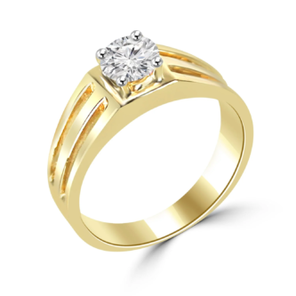 1ct Round Lab Diamond Men Ring